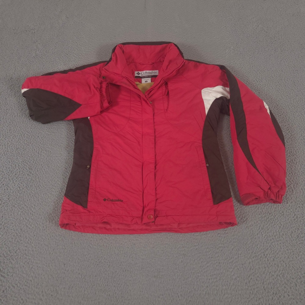 VINTAGE Columbia Jacket Womens M Coral Vertex Core Water Resistant Nylon 00s